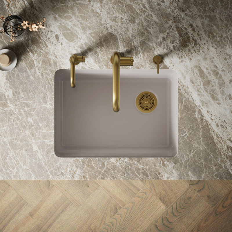 Riverby® 27"L x 22"W Kitchen Sink, Truffle