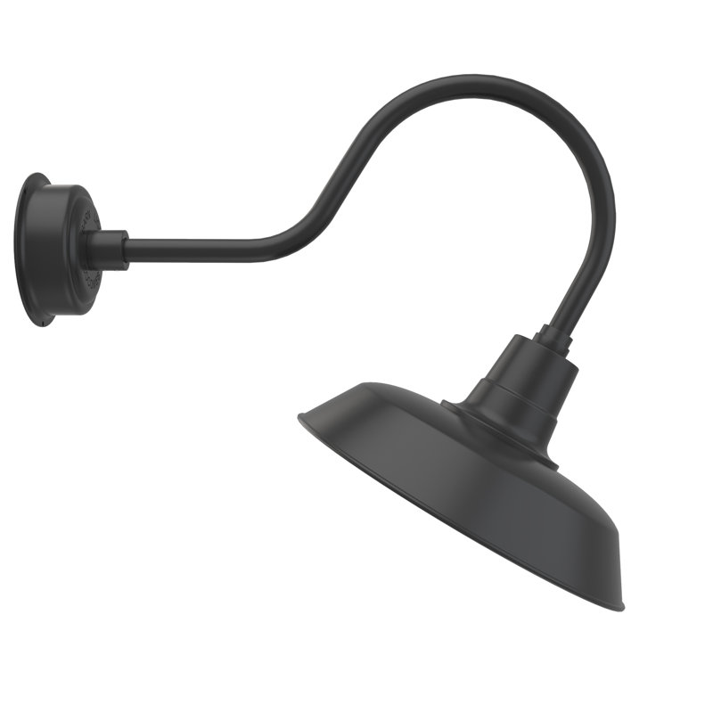 Haleigh LED Wall Light, 16" H x 16" W x 25" D, Matte Black