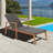 Patio Rattan Lounge Chair With 4-Position Adjustable Backrest