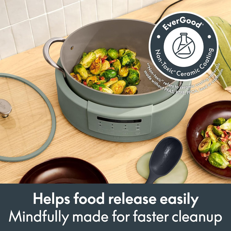 Bella MULTI 10-in-1 7 Quart MultiCooker, Aloe, Aloe