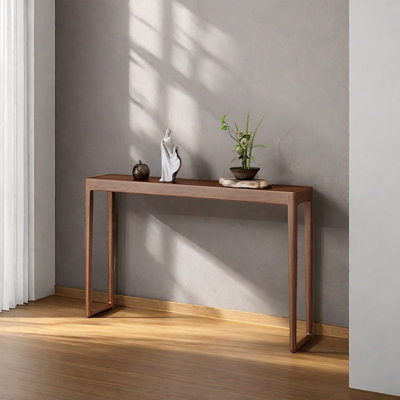 Modern Minimalist Solid Wood Narrow Console Table