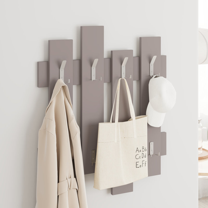 Defeo 8 - Hook Coat Rack, Light Moka