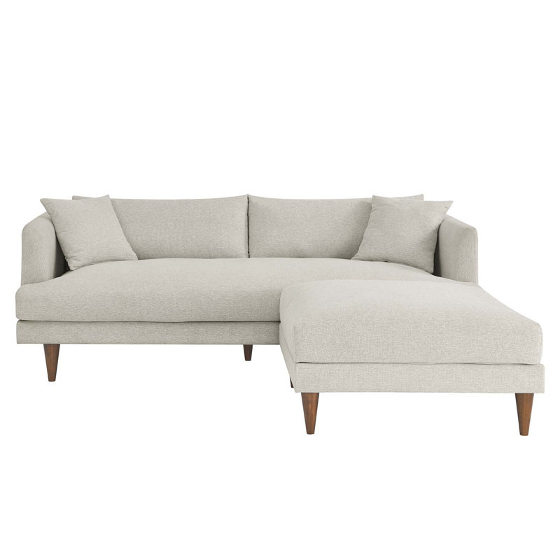 Modway Zoya 84.5'' Sofa, Ivory 100% Polyester