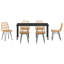 7 Piece Garden Dining Set Poly Rattan-119364535