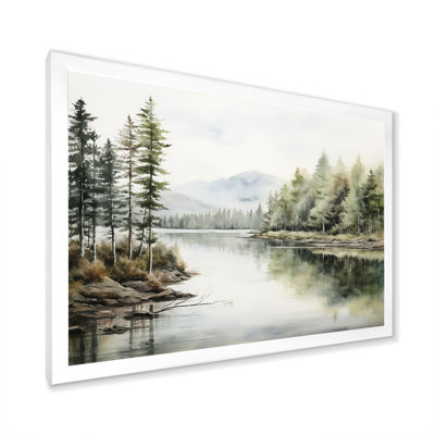 Scandinavian Lake Tranquility - Lake River Wall Art