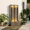 Fontaine d'eau de jardin autoportante en fausse ardoise courbée mdj pottery