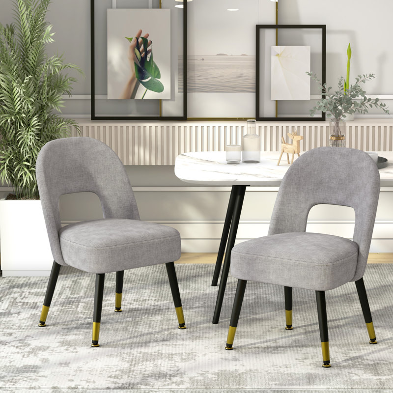 Donatan 19.7'' H Upholstered Side Chair, Grey