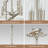 Modern Geometric Ceiling And Pendant Dual-Use Light Fixture, 5-Light Brushed Nickel Chandelier For Dining Room, Kitchen Island, Living Room, Entryway