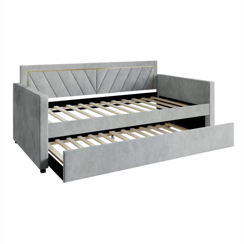 Kyliejo Upholstered Daybed, Gray