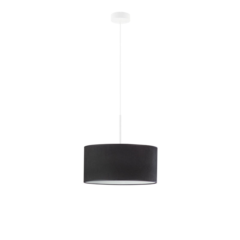Allita 1 - Light Drum Pendant, White, Black