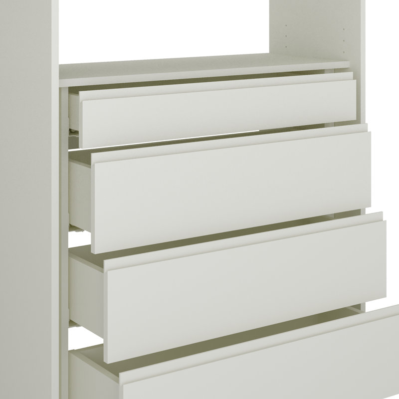 Ensembles de rangement pour système de placard, Blanc