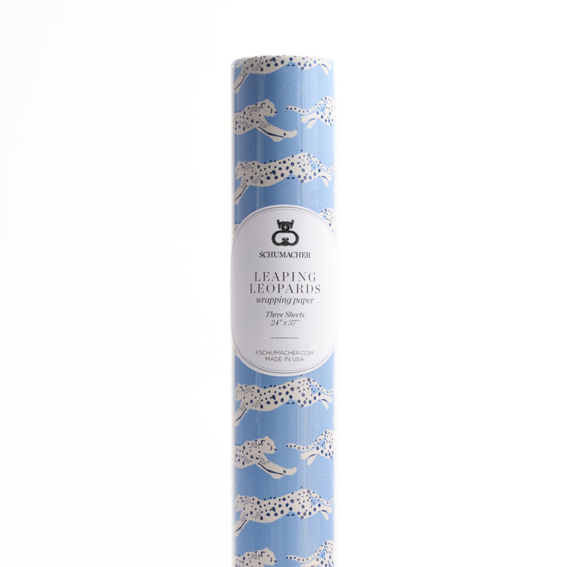 Leaping Leopards Wrapping Paper