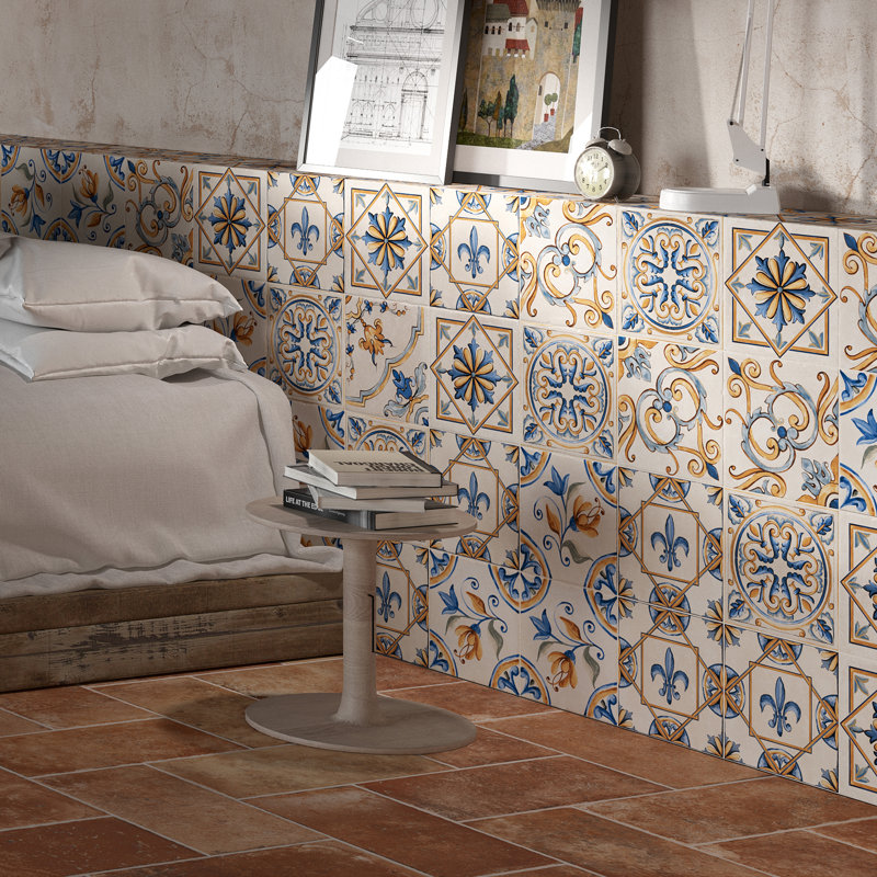 Toscana 7-7/8 In. X 7-7/8 In. Porcelain Floor And Wall Tile