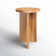 Shayne Solid Wood Abstract End Table