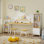 Bureau pour enfants avec bibliothèque et 2 tabourets