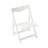 Foldable Hips Table And Chair In White, 2 Chairs For Outdoor Gathering Spaces Furniture , Rectangular Included