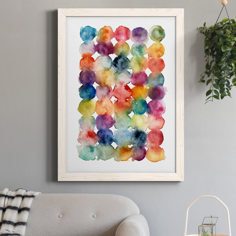 Spectrum Side by Side - Peinture sur toile encadrée, H 24 po x l 18 po x P 1,5 po, Blanc