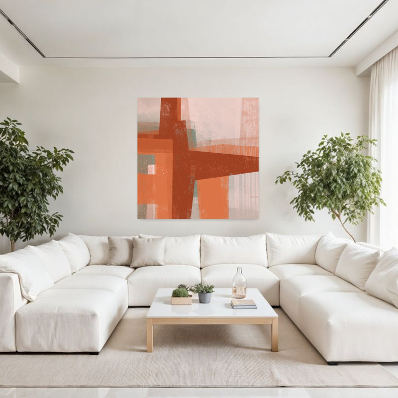 Art contemporain, art contemporain abstrait, H 48 po x l 48 po
