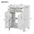 24" Bathroom Vanity Combo with Ceramic Sink, Space-Saving, 2 Soft-Close Doors