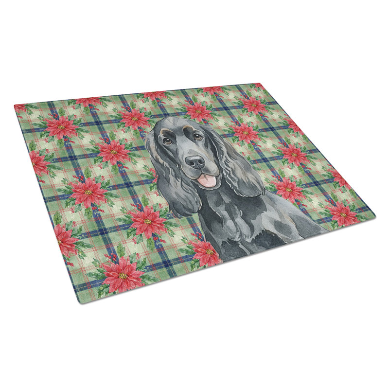 Planche à découper en verre Black Cocker Spaniel
