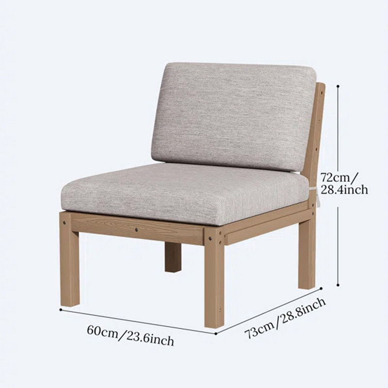 Ensemble de conversation modulaire de patio pour 3 personnes avec coussins, ensemble de conversation 4 pièces pour canapé HiPS