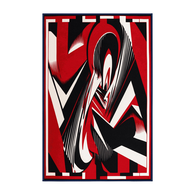 Ruby Reflection Rug, Rectangle 6' x 9'