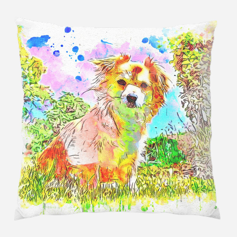 Solid Colour Outdoor Reversible Throw Pillow, Microsuede, Indoor