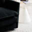 2 pièces et chaise en chenille noire. Structure solide en bois massif. Revêtement en chenille fine. Rembourrage en mousse souple. Combinaisons de sièges adaptables. Assemblage simple