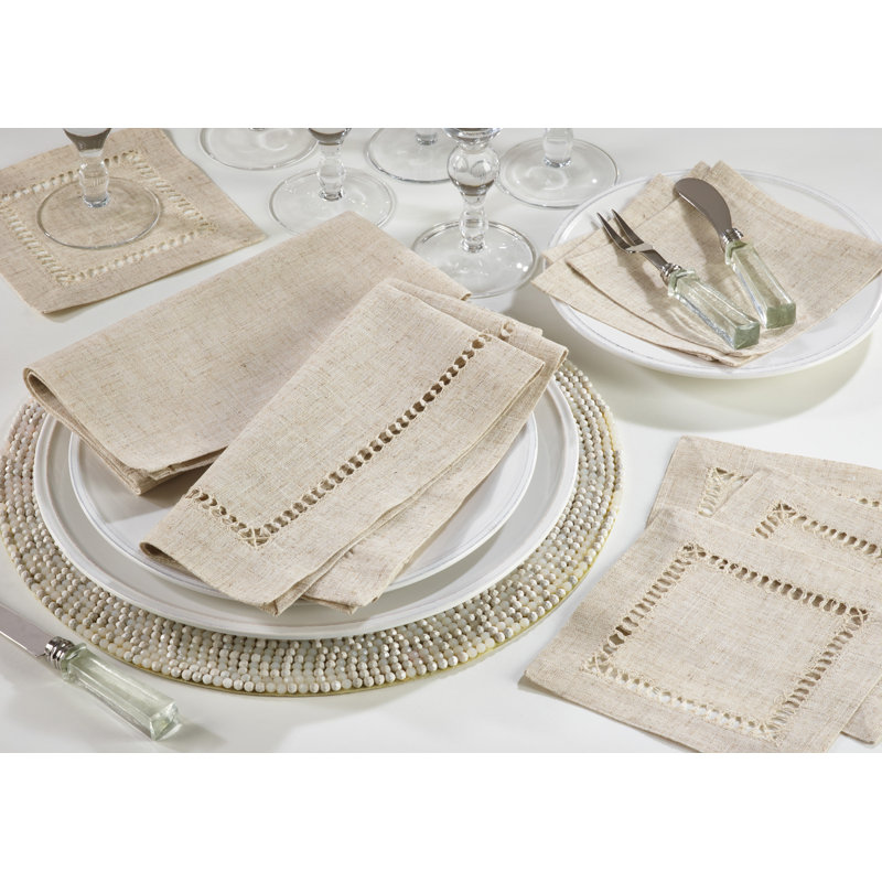 Silverlock Plain Dinner 20" Linen/Polyester Napkin