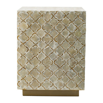 Square Capiz Stool