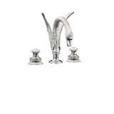 Swan Widespread Bathroom Faucet with Drain Assembly
