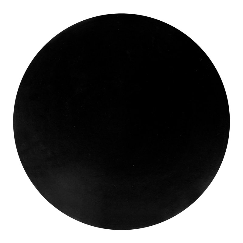 Provenance Signature Outdoor Round Side Table, Gloss Coal