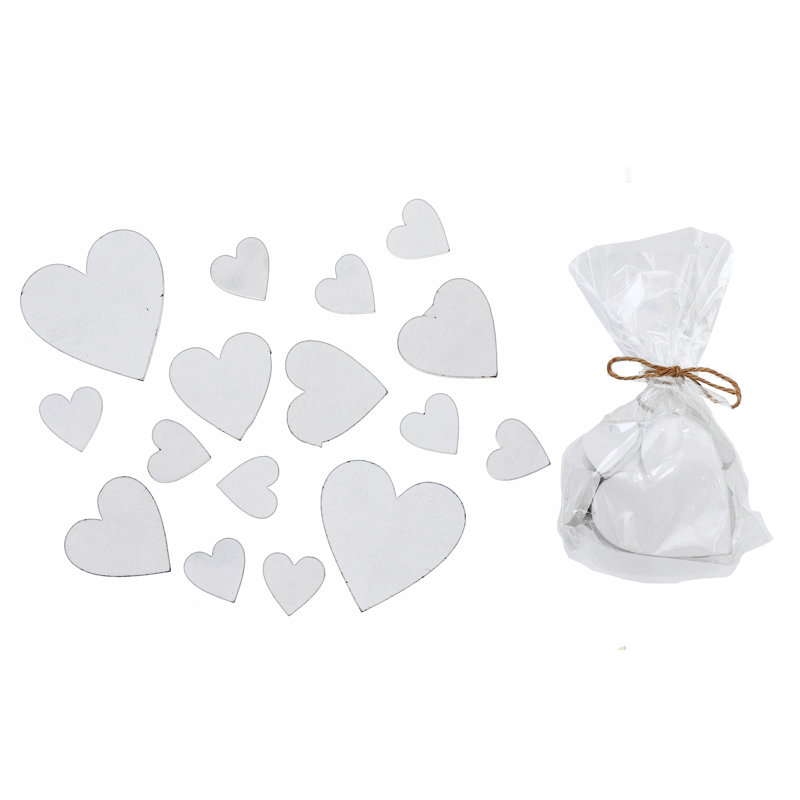 Ornements cœur blanc