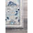 Swam Vintage Floral Power Loom Performance Blue Rug-568391815
