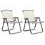 Ensemble de 2 chaises pliantes pour l'extérieur