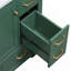 Meuble-lavabo 36 po sans lavabo, base d'armoire seulement, six tiroirs, diviseur de tiroir multifonctionnel, tablette réglable, vert-829781630