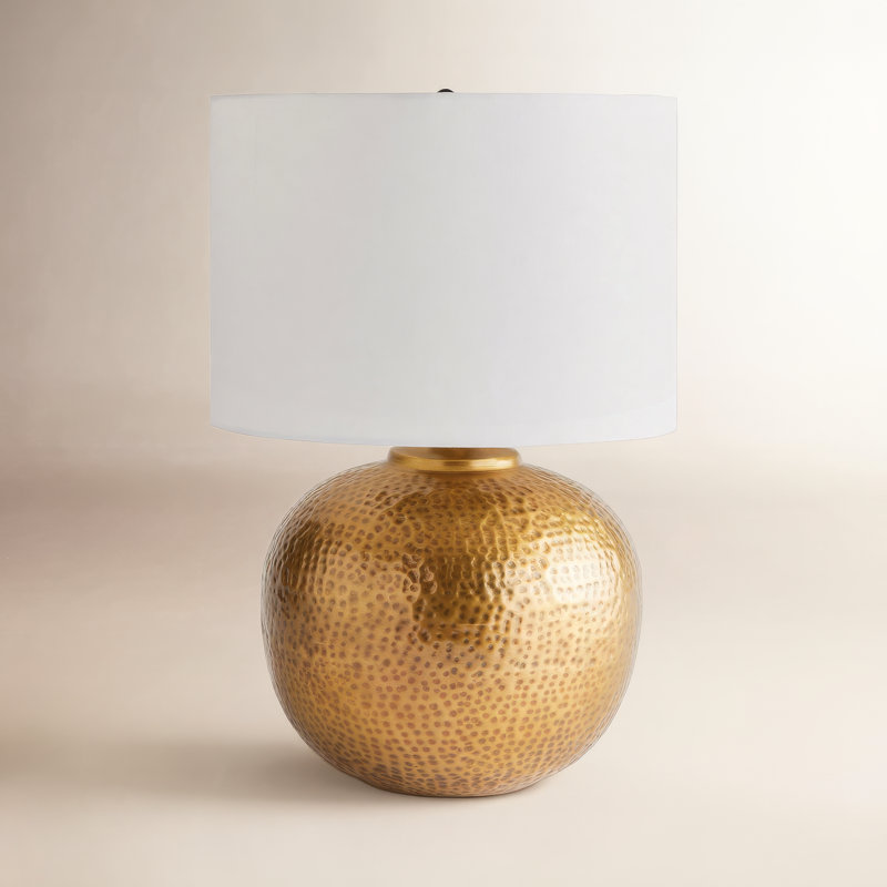 Mercury Table Lamp, 21.5" H x 14" W x 14" D