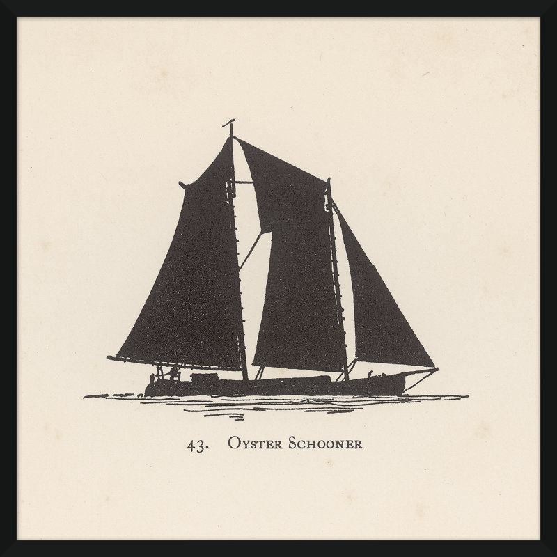 Oyster Schooner Sailboat Giclee Print by Soicher Marin Archives