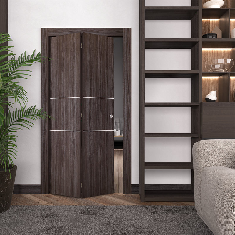 Porte pliante à panneaux 2H Palladio, H 79,38 po x l 36 po, Chêne