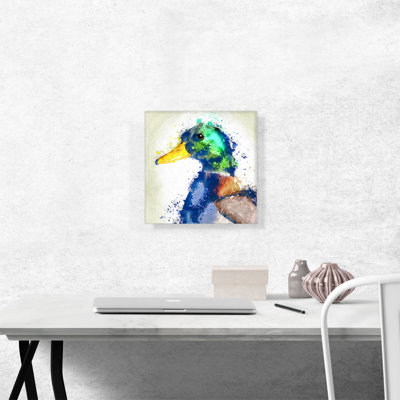«Colorful Duck Home Decor», reproduction d'art sur toile tendue