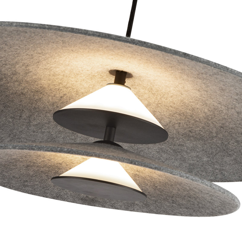 Cruz 2 - Light LED Pendant, Gray