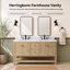Ensemble de meuble-lavabo double 60 po Chazden-975183609-976827036