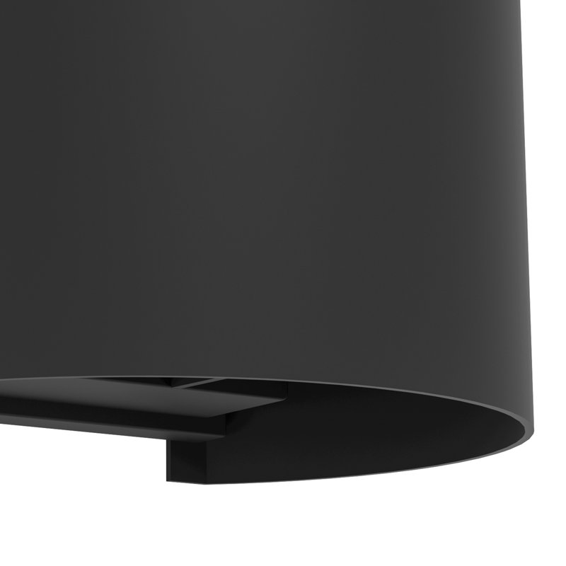 10cm H Outdoor Sconce, Matte Black
