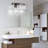 LED Vanity Light With 3 Colour Modes (3000K/4000K/6000K), Dimmable Bathroom Light Fixture With Clear Glass Shade, Eye Protection Wall Light For Mirror