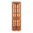 Oak Finish Corner Cabinet With 5 Shelf Arrangement And Lighting 5-shelf Integrated System-157493104
