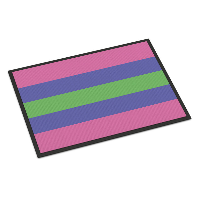 Tapis de porte USA Gay Pride, l 18 po x L 27 po, Fierté trigenre