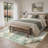 Pavelina Abstract Reversible Green Machine-Washable Area Rug with Rug Pad-616938602-619971373