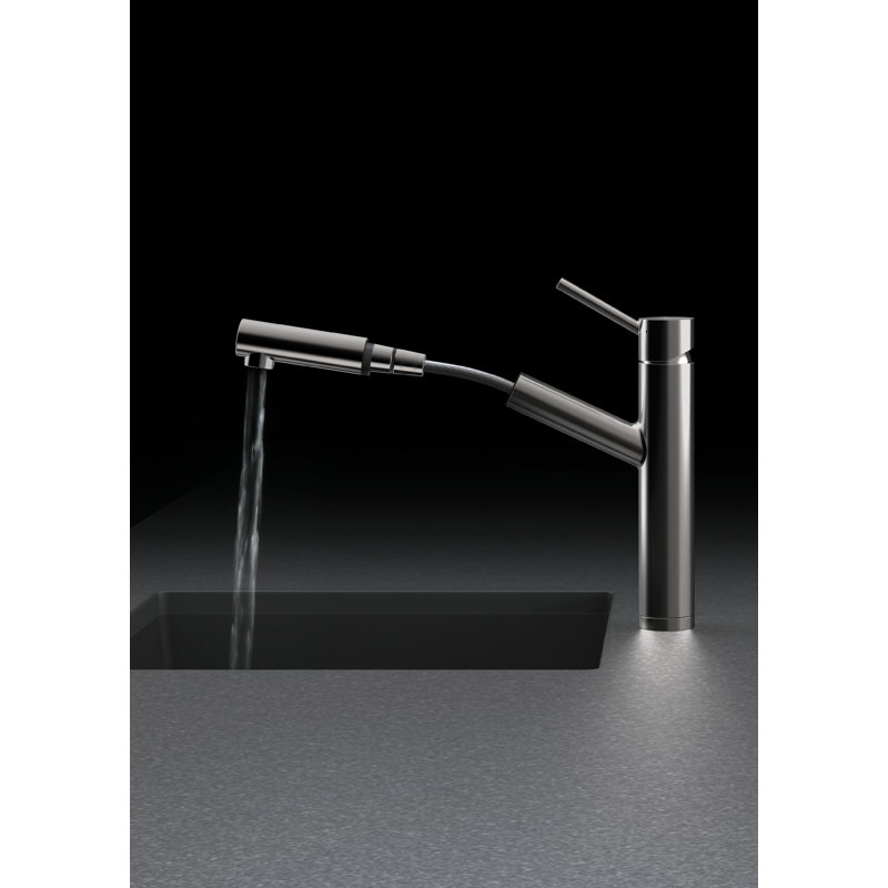 Schock Single Lever Monobloc Tap, Solid stainless steel