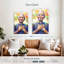 Portrait moderne de Nelson Mandela-2040646806