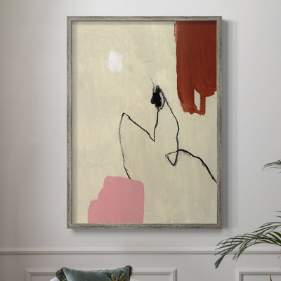 Terra Rosa Abstract II Framed Print - Solid Wood